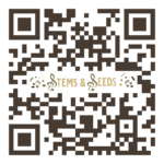 Scarlet Rivera stems and seeds film work website QR code